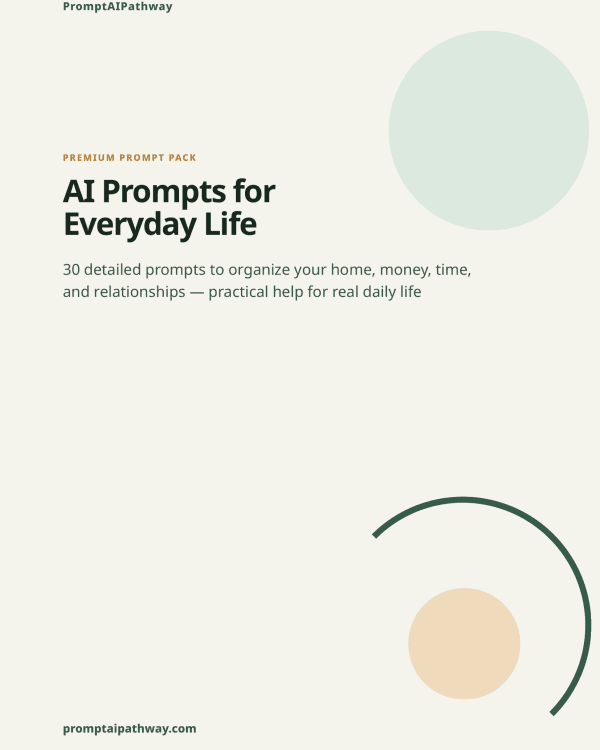AI Prompts for Everyday Life — prompt pack cover