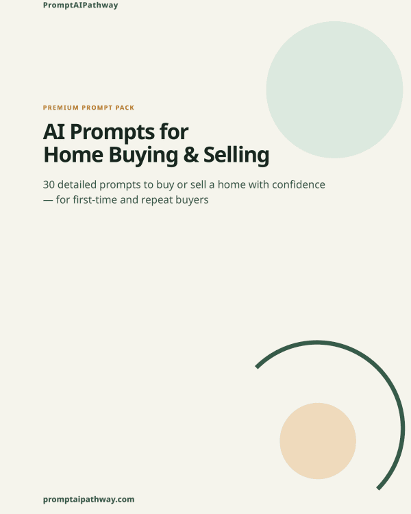 AI Prompts for Home Buying & Selling — prompt pack cover