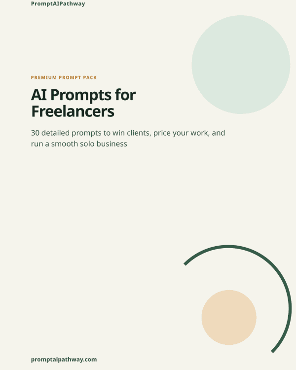 AI Prompts for Freelancers — prompt pack cover
