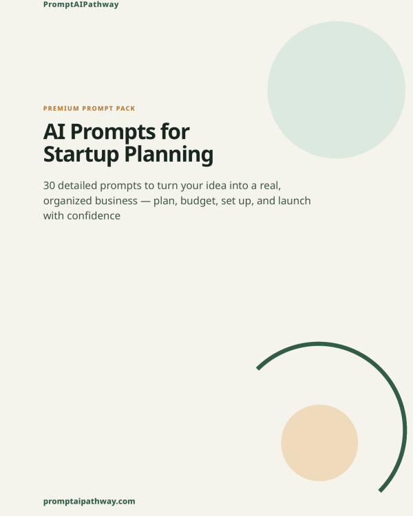 AI Prompts for Startup Planning — prompt pack cover