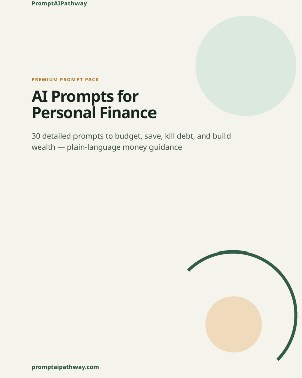 AI Prompts for Personal Finance — prompt pack cover